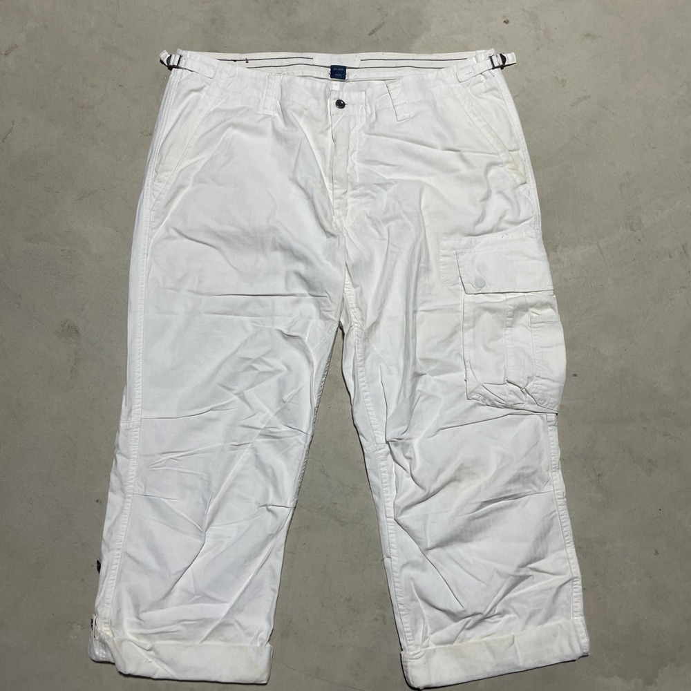 VTG Polo Ralph Lauren Cargo Pants Men's SZ 40x30 STAINS DISCOLORATION